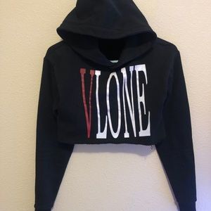 Cropped Vlone hoodie